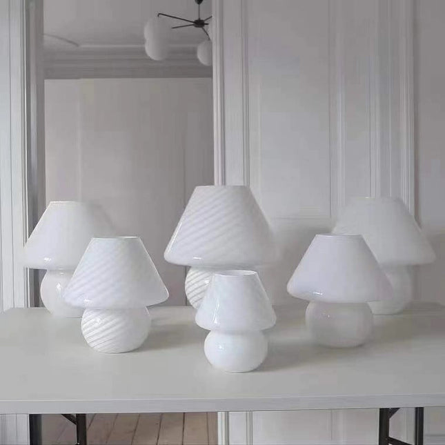 Bedside Lamp Nordic Style Glass Table Lamp Retro Bedroom Lamp