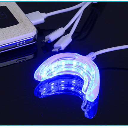 Smart LED Teeth Whitening Portable USB Charging Led Blue Light Dental Whitening Instrument Teeth Whitening Device Equipment