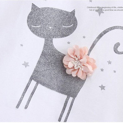Fashion Girl Cartoon Cute Short Skirt Two-piece Suit