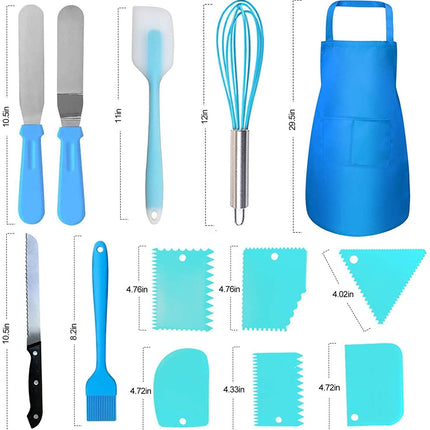 Baking Set Apron With Three-layer Storage Folding Gift Box