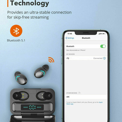 UNIVERSAL Wireless Bluetooth Earbuds For Apple IPhone Samsung Android Earphone