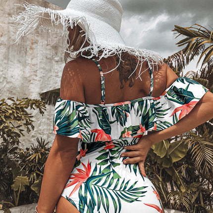 Women's Swimsuit With A Bikini That Covers The Belly And Shoulders