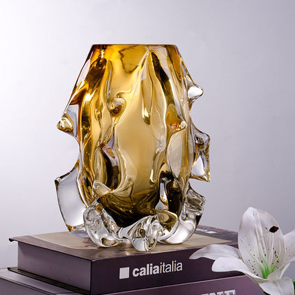 Creative Crystal Glass Vase Flower Arrangement Art Ornaments