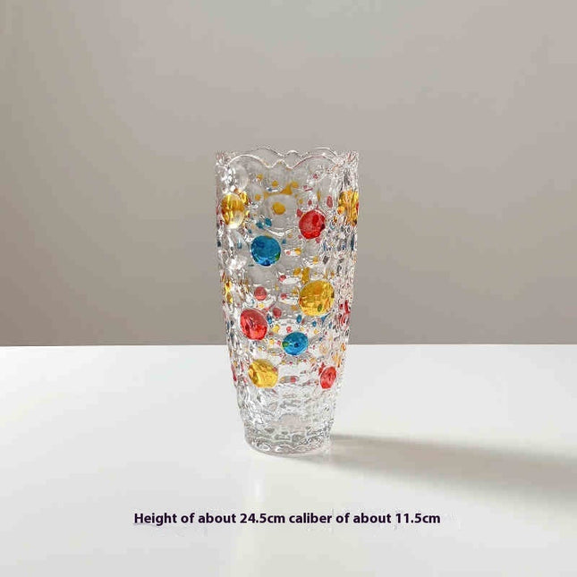 Simple Colorful Creative Glass Vase Table Decorations Ornaments