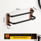 Black / Double Rod / 40CM