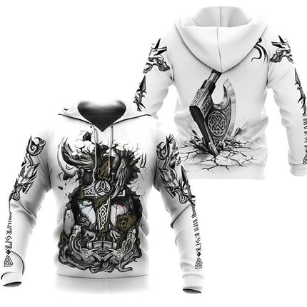 Plus Size Men's Casual Sports Pullover Hooded Sweater