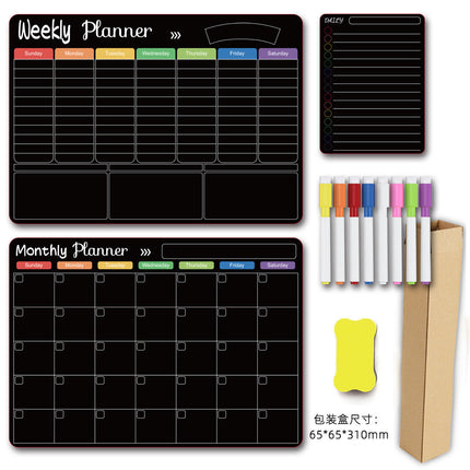 Calendar Magnetic White-board Wall Sticker Learning Schedule Refridgerator Magnets Message Board