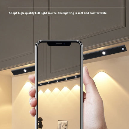 Smart Cat's Eye Infrared Sensor Lamp Wine Cabinet Hallway Atmosphere Rechargeable Hill Corrugated Cabinet