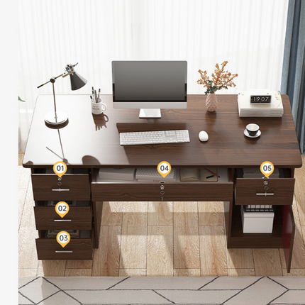 Office Table Simple Modern Home Desk Student Bedroom Integrated