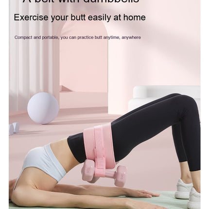 Dumbbell Barbell Weight-bearing Hip Bridge Auxiliary Strap Fitness Training Belt