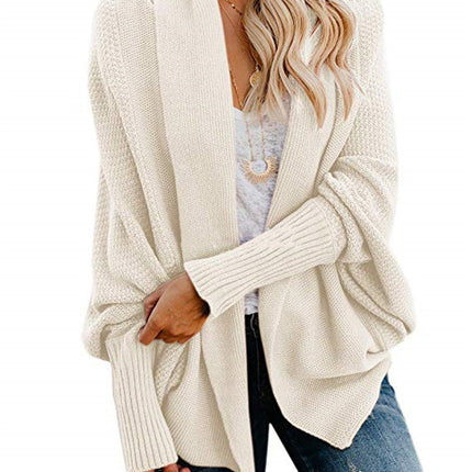 Bat Ssleeve Plus Size Knitted Cardigan Sweater