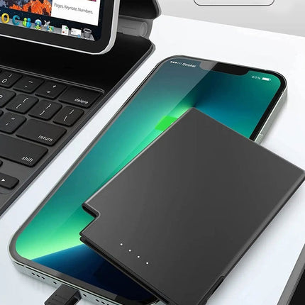 Ultra-thin Compact Portable With Cable Mobile Power Supply