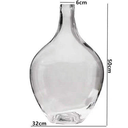 Big Glass Vase Living Room Dried Flowers Nordic Ins Style Glass