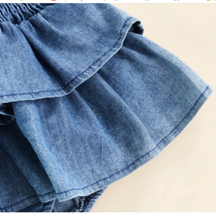 Denim Suspender Bodysuit Infant Toddler Clothing