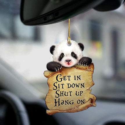 Car Pendant Sleeping Dog Angel Home Decor Acrylic Showcase Hanging Ornaments For Doors