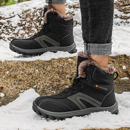 Cotton Shoes Winter Plus Velvet Warm Plus Size Hiking Boots