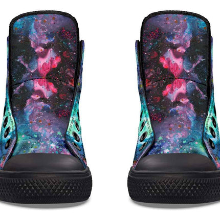 Printed Couple High Top Canvas Shoes