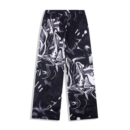 Tie Dye Pants Men's Loose Street Straight