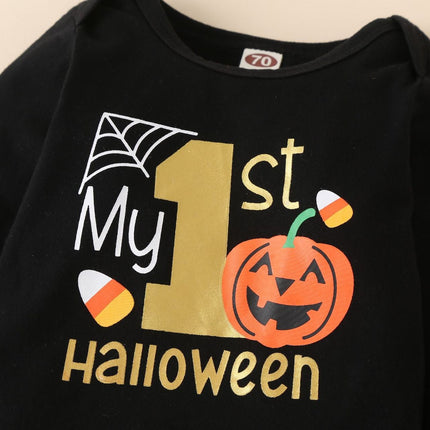 New Foreign Trade Baby Pumpkin Long-sleeved Dressing Room Trousers Suit
