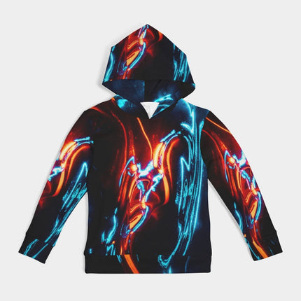 ELECTRICLY BLUE AND RED DESIGN BY FLIPSTYLEZ Kids All-Over Print Hoodie