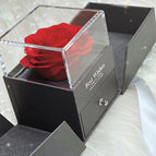 Red flower box