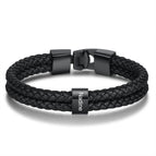 One bead bracelet black / 21.5cm