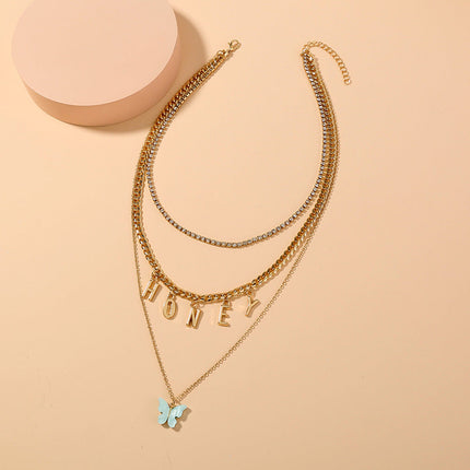 Creative New Product Retro Cold Wind Butterfly Necklace