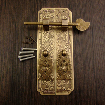 Vintage Pure Copper Antique Chinese Furniture Pure Copper Handle