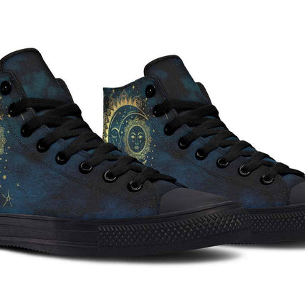 Printed Couple High-top Canvas Shoes