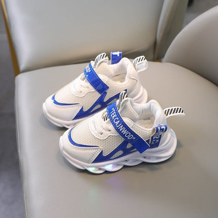 New Red light up Breathable unisex Sport Luminous Shoes for kids
