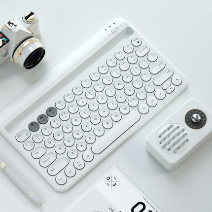 Bluetooth Keyboard Android Can Connect To Mobile Phone Tablet Notebook Mute Cute