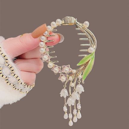 Plant Mori Ancient Style Coiffure Flower Grip Clip