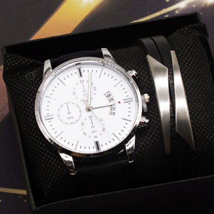 Men's Watch Set Quartz Fashion Cross-border Men's Watch Foreign Trade Calendar New Business Wrist Watch Men