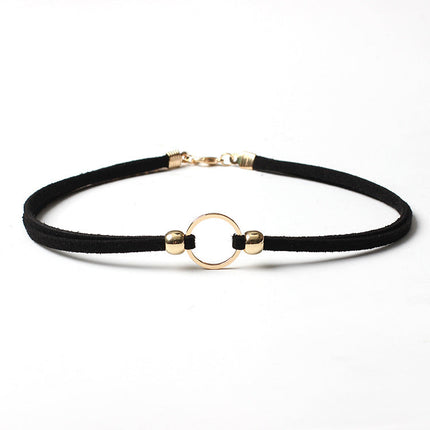 Clavicle Chain Black Wide Edge Covers Neck