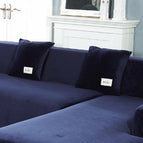 Dark Blue two pillowcases / 45x45cm