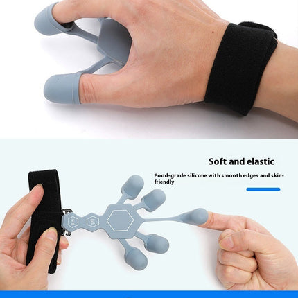 Men's Silicone 5-finger Rehabilitation Power Shooting Brace Hand Trainer