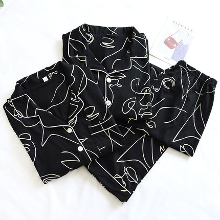 Thin Cardigan Plus Size Cotton Lapel Home Service