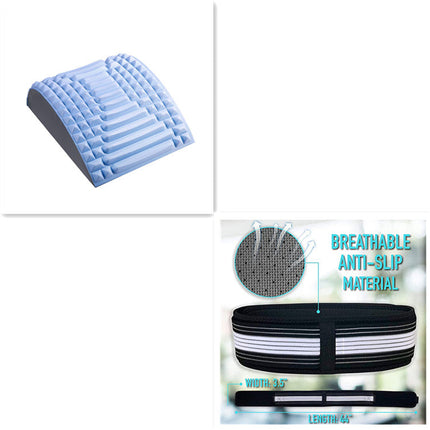 Back Stretcher Pillow Neck Lumbar Support Massager For Neck Waist Back Sciatica Herniated Disc Pain Relief Massage Relaxation