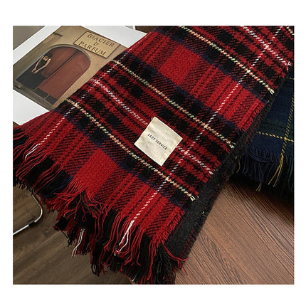 Women's Plaid Scarf Winter