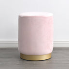 Round Stool Pink Flannel