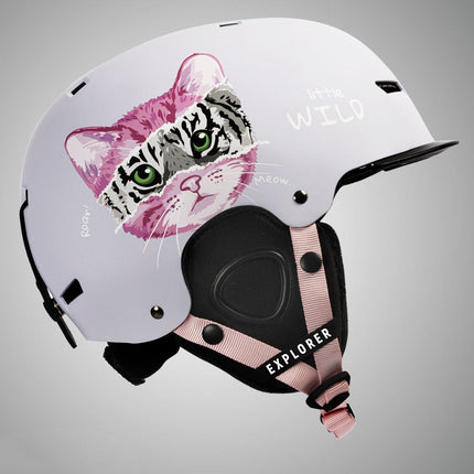 Adult Single And Double Board Snow Goggles Integrated Crash Helmet