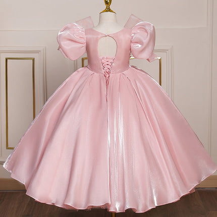 Costume For Piano Performance Western Style Little Girl Host Dress