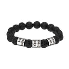 Bracelet 3Wide Beads Steel Co