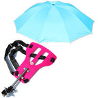 Red / Sky blue umbrella