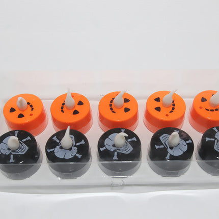 Halloween Flameless Candle Light LED Colorful Candlestick Table Decoration