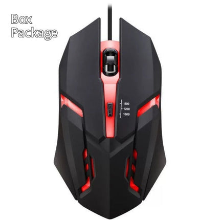 Wired Mouse Computer E-sports Colorful Breathing Light Luminous USB Office Gaming