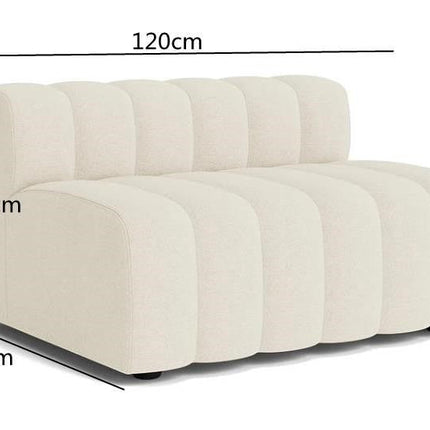 Lamb Velvet Curved Sofa Combination