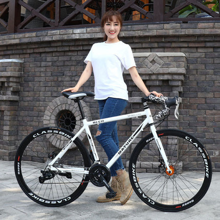 Aluminum Alloy Road Bike 21 Speed Bend Put Double Disc Brake