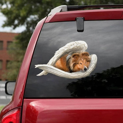 Car Pendant Sleeping Dog Angel Home Decor Acrylic Showcase Hanging Ornaments For Doors
