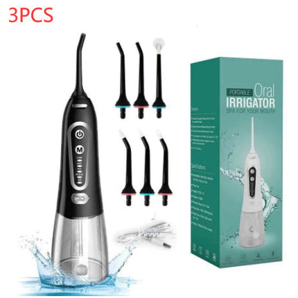 Portable Electric Flosser 6 Heads Set